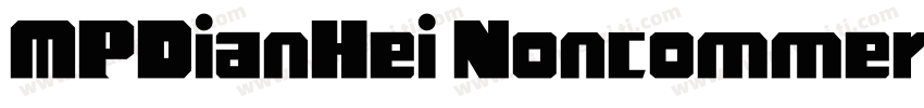 MPDianHei Noncommercial Regular字体转换